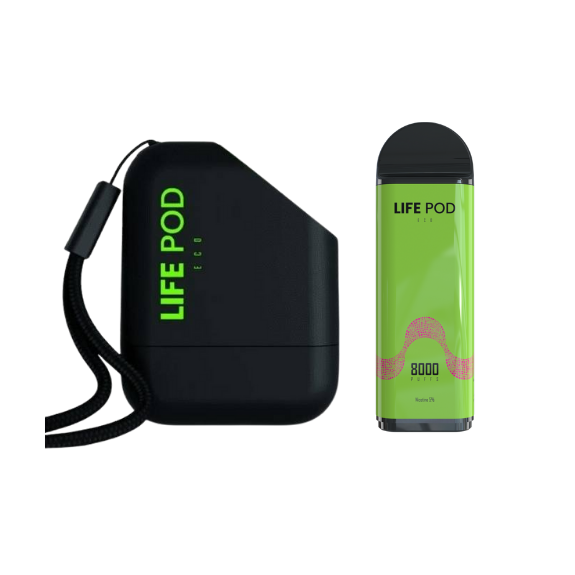 Kit Life Pod Eco (Bateria + Refil 8.000 Puffs)