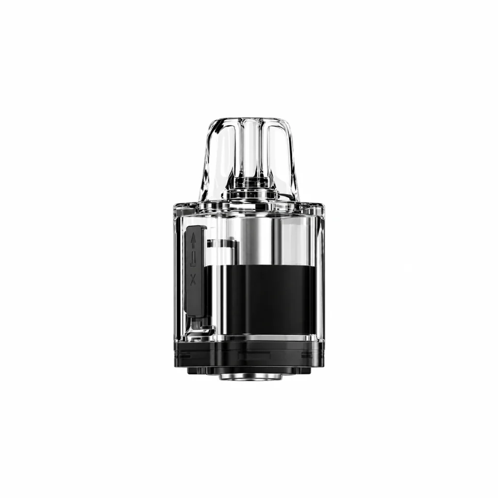 Coil Life Pod Eco 3 Open System: tanque transparente com bocal e a parte preta da coil, em fundo branco